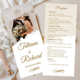 Programa Elegante de Casamento de Fotos e Script D