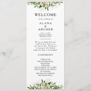Programa Elegante de Casamento de Oliveira