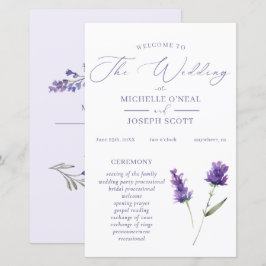 Programa Elegante de Casamento por Aquarela da Bli
