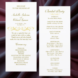 Programa Elegante de Casamento Vitoriano