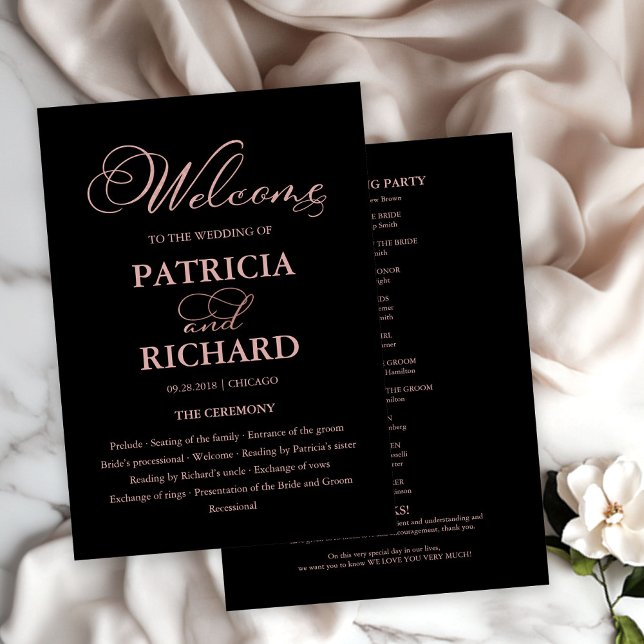 Programa Elegante de Ordem de Serviço de Cerimônia (Criador carregado)