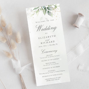 Programa Elegante Eucalyptus Deixa Casamento Dourado Greene