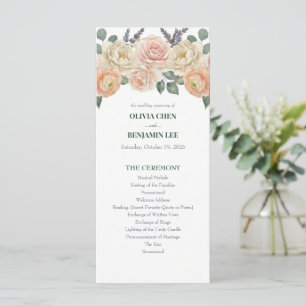 Programa Elegante Flor de Pêssego e Treliça Dourada para Ca