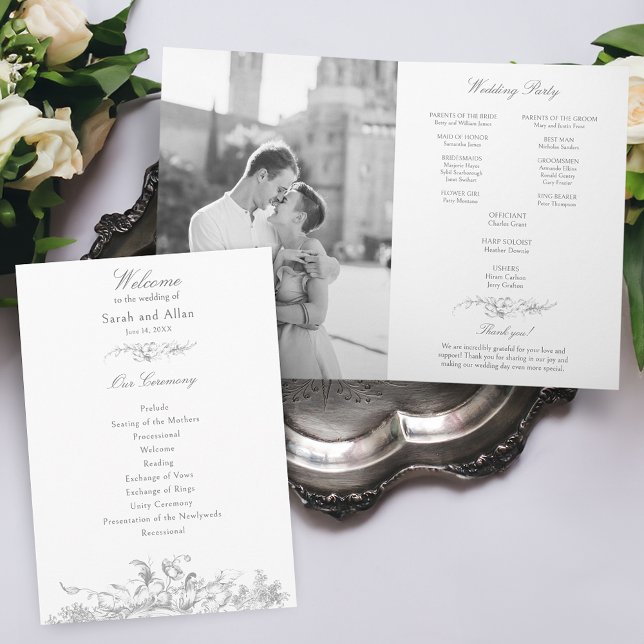 Programa Elegante francês Rococo Floral (Criador carregado)