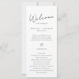 Programa Elegante Mínimo de Script de Casamento Br