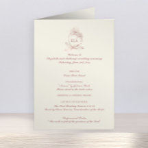 Elegante Monograma Cerimônia de Casamento Católico