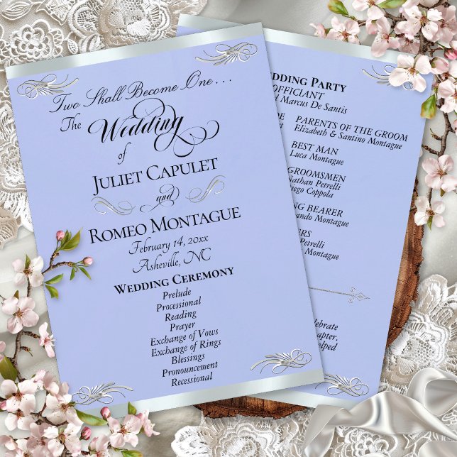 Programa Elegante Roteiro - Casamento Azul/Prata (Criador carregado)