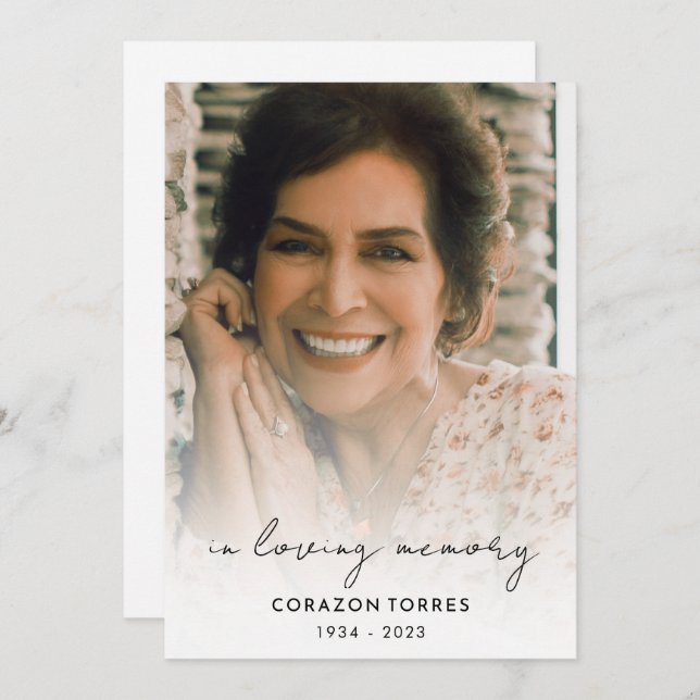 Programa Encantando a memória Foto Ordem Funeral de Serviço (Frente/Verso)