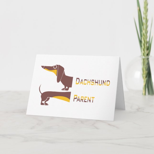 Programa Engraçado e fofo dachshund para os pais de cães lo (Frente)