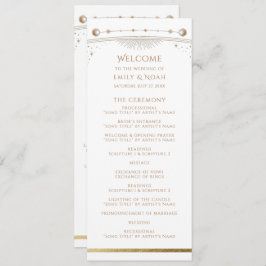 Programa Espaço Místico Branco Dourado de Astronomia da Lua