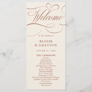 Programa Eterno de Caligrafia Moderna Terracotta Wedding