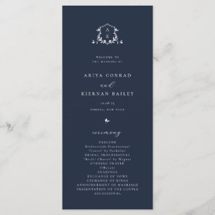 Programa Eterno Vinhas Monograma Marinho de repouso azul