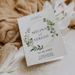 Programa Eucalipto Verde Geométrico Folga Casamento Dobrado