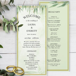 Programa Eucalyptus Green Foliage Weding Program