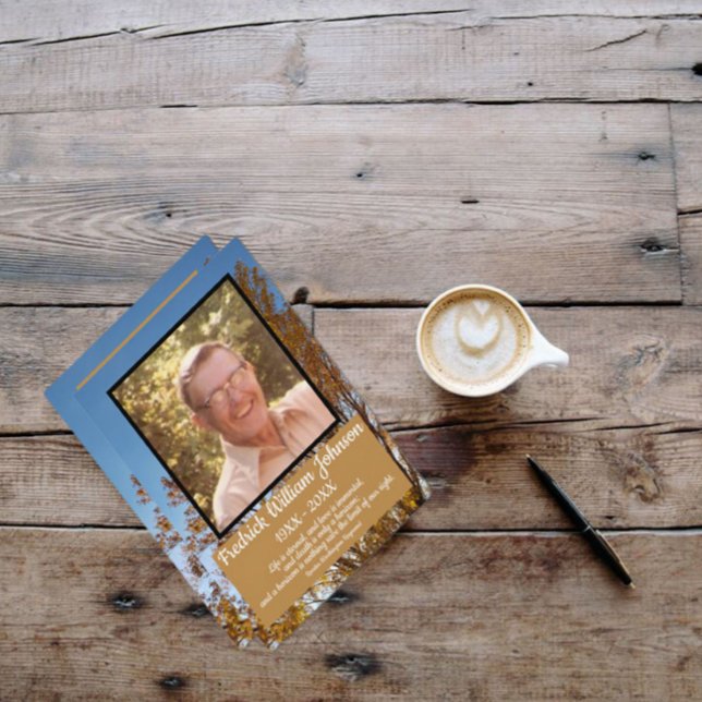 Programa Fall Dourado Leaf Trees Fotografia Citações Funera (Criador carregado)