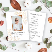 Fall Maple Deixa Borda Funeral Memorial Service