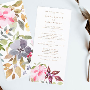 Programa Feliz Cerimônia de Casamento de Florais em Waterco