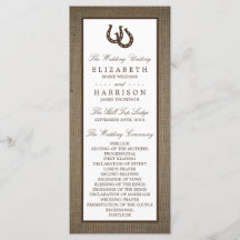 Ferradura Russa Do País No Casamento Burlap