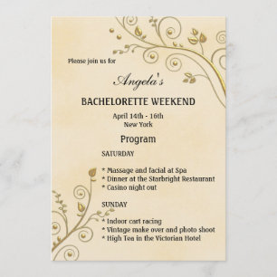 Programa Fim de Semana da Bachelorette Itinerária Dourada F