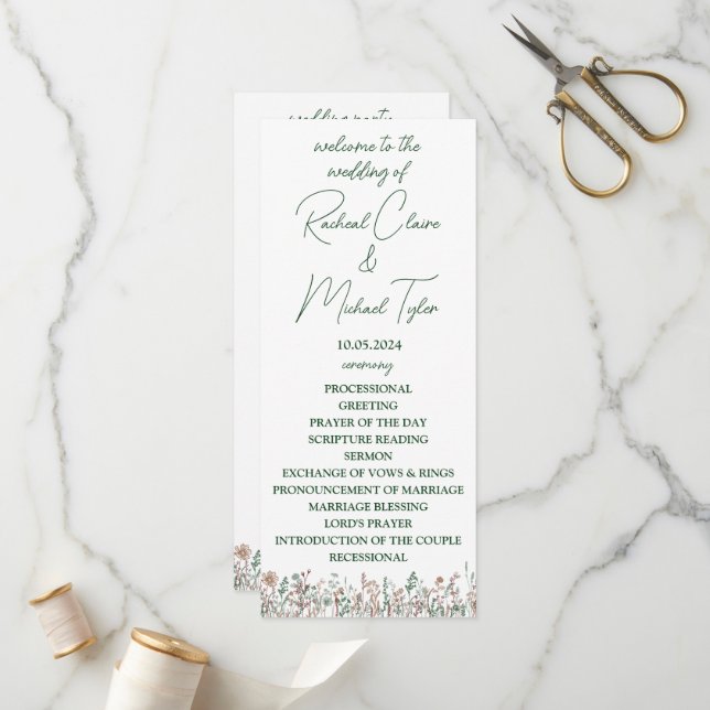 Programa Flat de Casamento Flor (Frente/Verso In Situ)