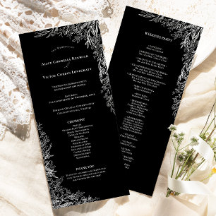Programa Flat de Casamento Verde Negro e Branco