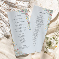 Flat Simples de Casamento Azul Fern Dusty