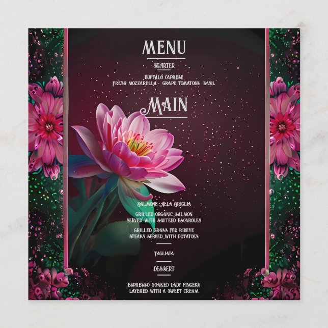 Programa Floral Lotus Wedding Suite | Starry Night Romance (Frente)