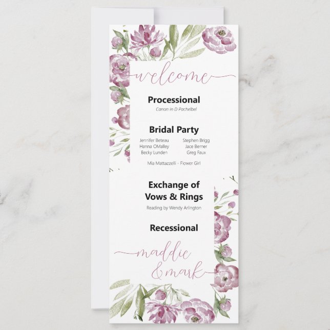 Programa Floral Spray Wedding (Frente)