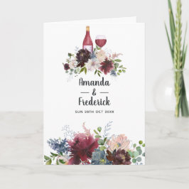 Programa Floral Temático com Vinho Borgonha e Blush