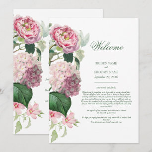Programa Flores Românticas De Aquarela Rosa De Casamento It