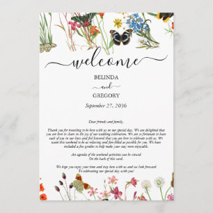 Programa Flores Selvagens Borboletas Casamento Floral Itine