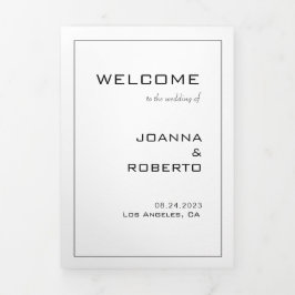 Programa Formal Simples de Casamento Triplo