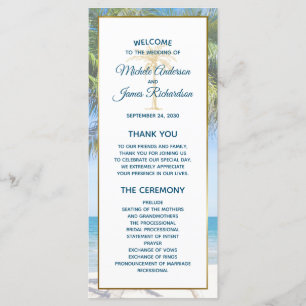 Programa Foto de Casamento na Praia com Palmeira Tropical D
