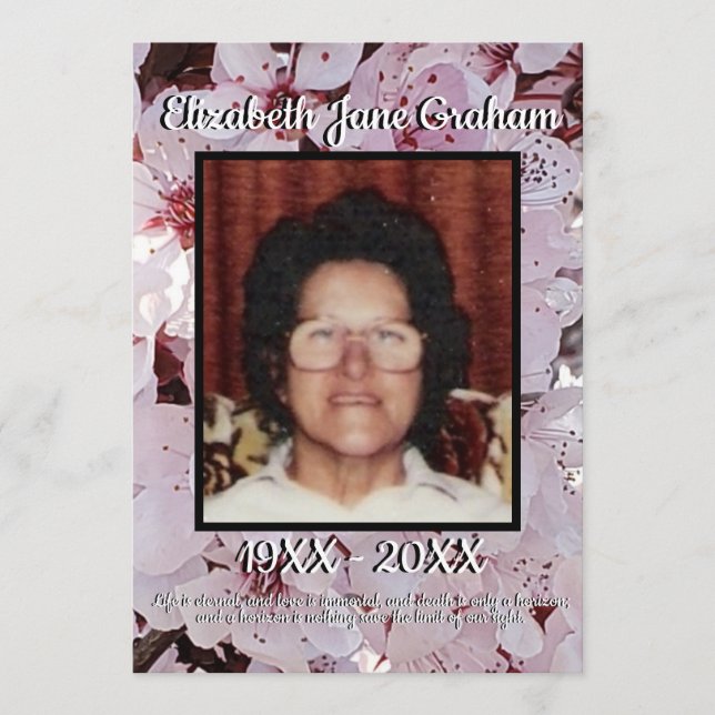 Programa Foto de Cotação Blossomo Fundo Funeral (Frente)