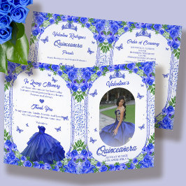 Programa Foto Espanhola de Quinceanera Azul
