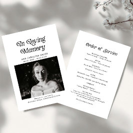 Programa Foto Funeral Retroativa Mínima Em Memória Adorável
