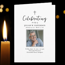 Programa Fotos Simples Ordem Funeral Clássica de Serviço