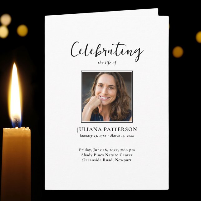 Programa Fotos Simples Ordem Funeral Clássica de Serviço (Criador carregado)