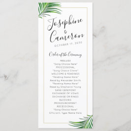 Programa Fronteira de Folha de Palma Tropical Verde e Doura