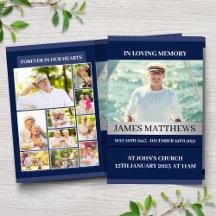 Programa Funeral Azul Clássico