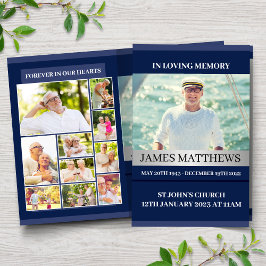 Programa Funeral Azul Clássico