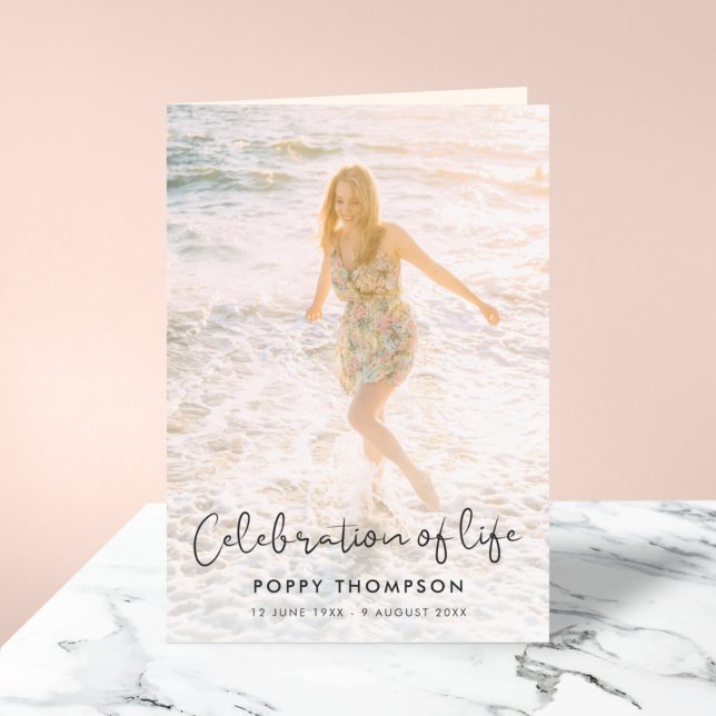 Programa Funeral da Ordem de Celebração da Vida Elegante (Criador carregado)