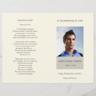 Programa Funeral de Celebração Moderna da Vida