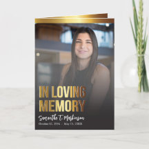 Programa Funeral de Fotografias Douradas e Negras 