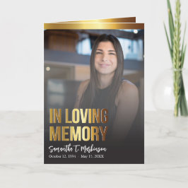 Programa Funeral de Fotografias Douradas e Negras 