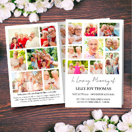 Programa Funeral de Fotos Moderna para Mulheres