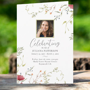 Programa Funeral de Ordem de Serviço dos Botânicos de Flor