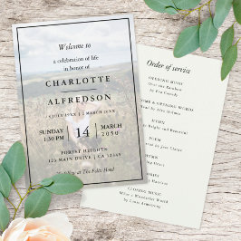 Programa Funeral Elegante | Fotografia Ordem de Serviço Mem