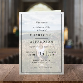 Programa Funeral Elegante | Ordem de Serviço Memorial Foto