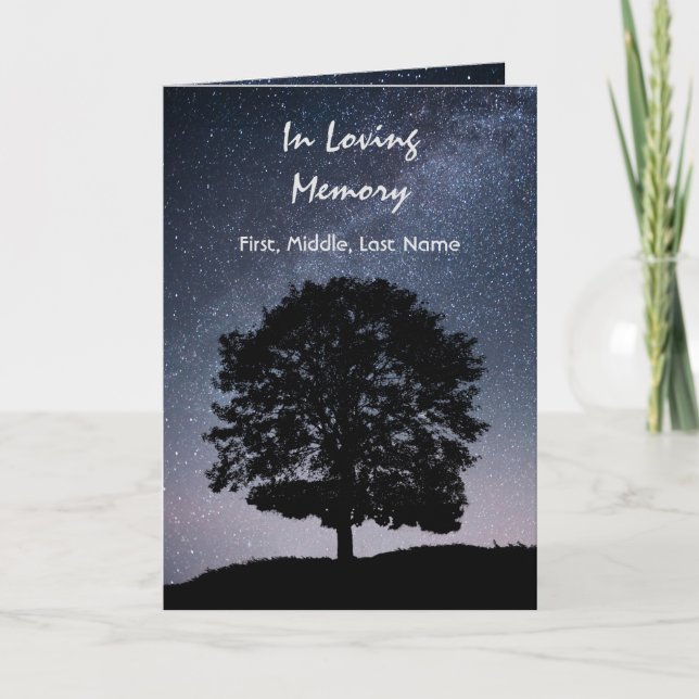 Programa Funeral Estrelas Noturnas Personalizadas (Frente)